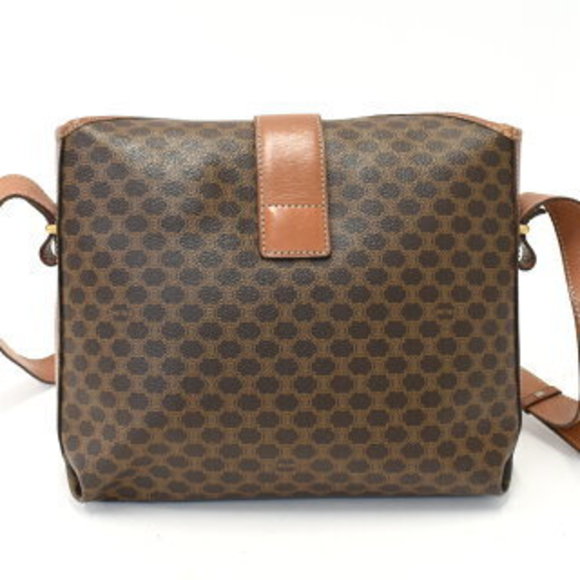 Celine Crossbody Brown Macadam Leather Carriage - Picture 3 of 8